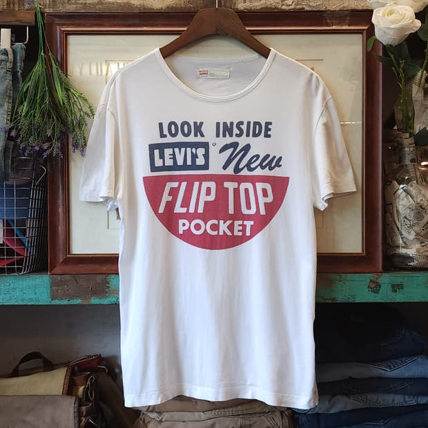 00s 리바이스 빈티지 티셔츠 프린팅 티셔츠 화이트 빅로고 m