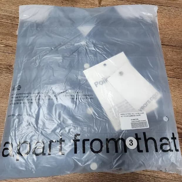 [3][미개봉] 이얼즈어고 코튼 드릴 포이카 셔츠 차콜