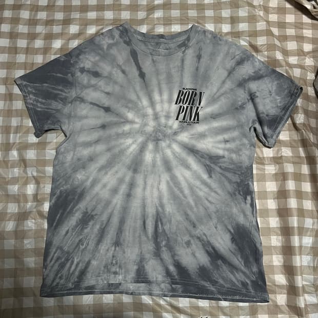 블랙핑크 2022 월드투어 타이다이 반팔 L 굿즈 반팔티 나염 블핑