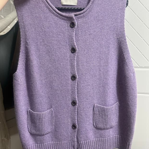 보라 니트 조끼 (빈티지 아님)