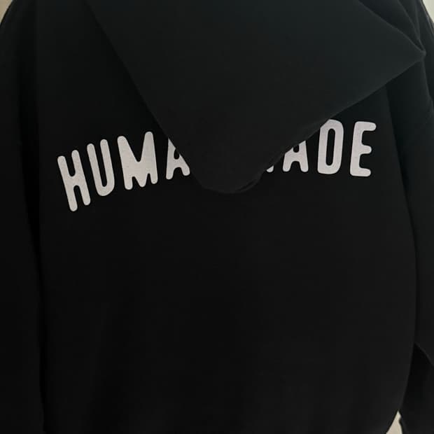 휴먼메이드 후드집업 블랙 L