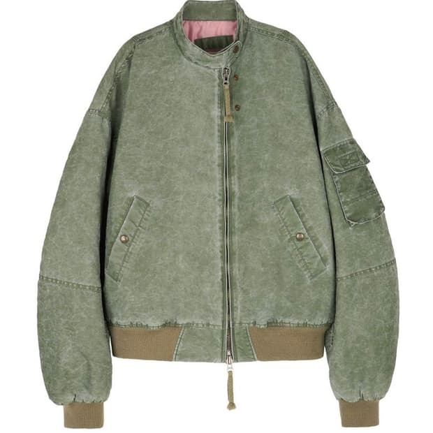 Etce 워시드 크롭 봄버