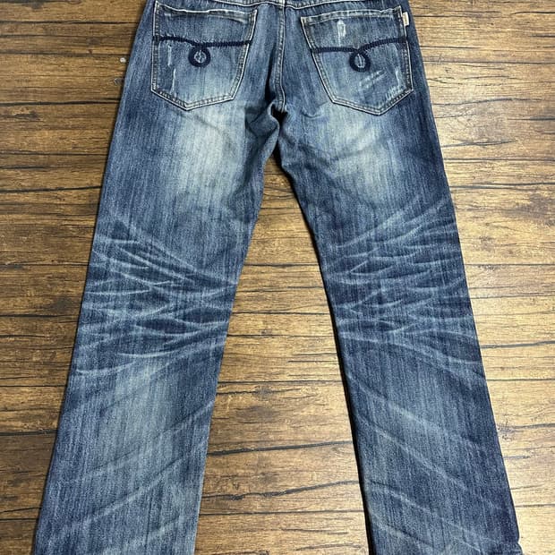 몽키진스(MONKEY JEANS) MKJEANS 빈티지 워싱 데님팬츠32