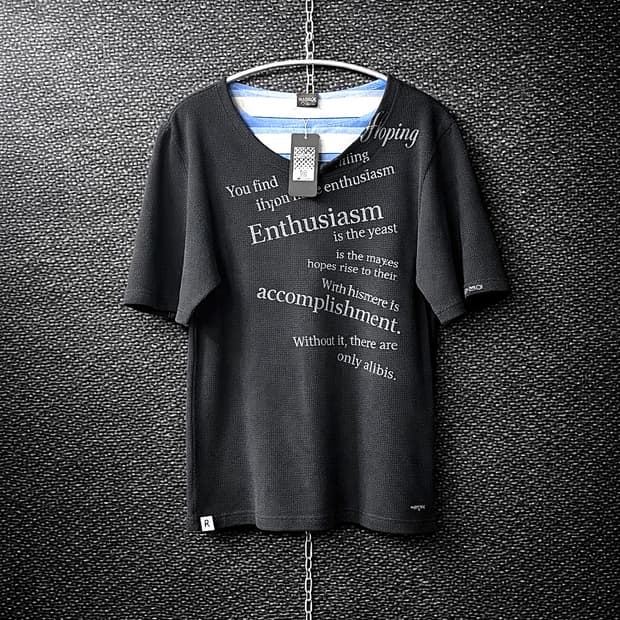 Stevenson 와플 레터링 티셔츠