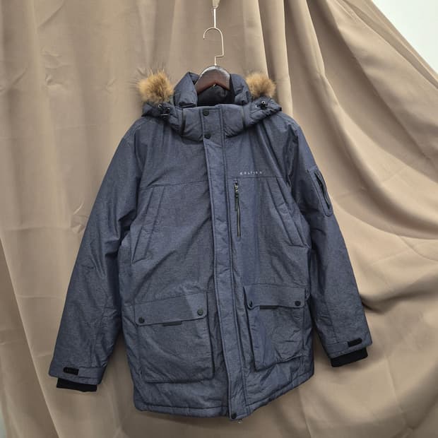 콜핑 너구리 후드 퍼 패딩 105