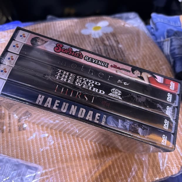 해운대 놈놈놈 마더 박쥐 소피의 연애매유얼 DVD 세트 미개봉