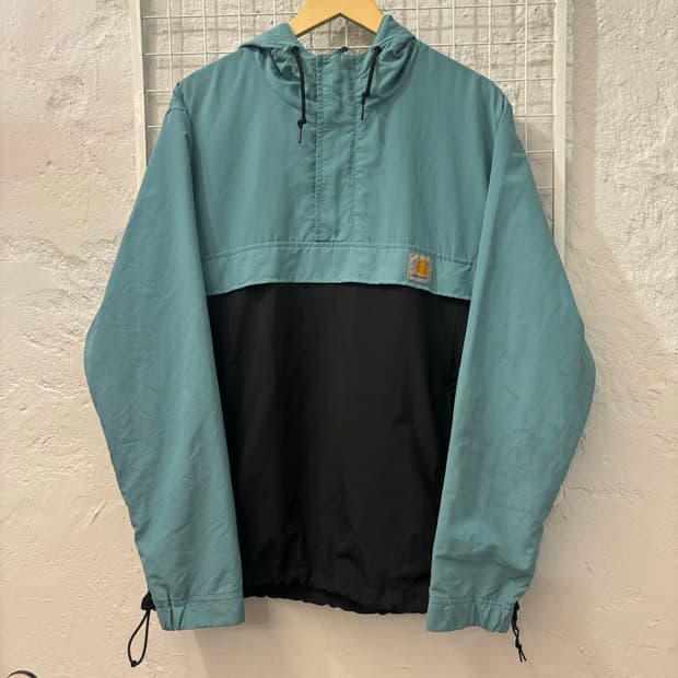 칼하트 WIP 님부스 배색 아노락 바람막이 자켓 XL