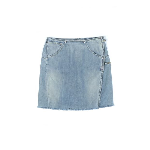 Levi's engineered wrap denim skirt