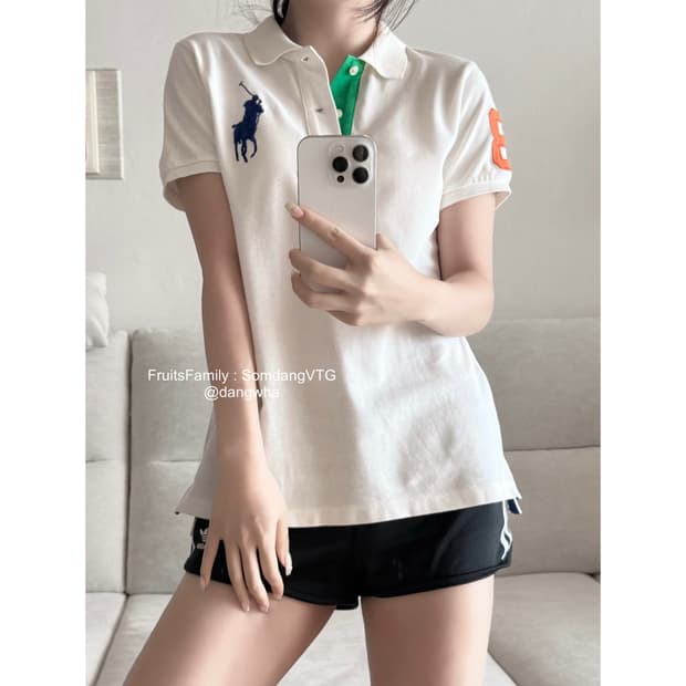 폴로 랄프로렌 빅포니 포카리 흰파 pk 반팔 