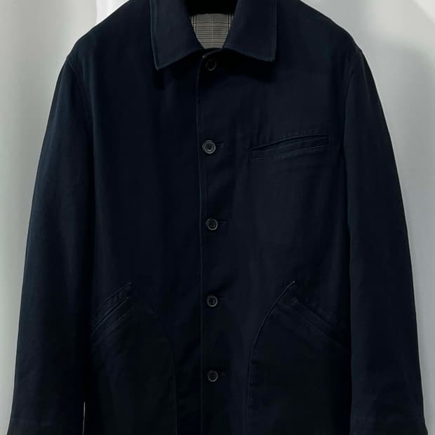 80's 챕스 랄프로렌 블랙 코튼트윌 헌팅 카코트 초어자켓