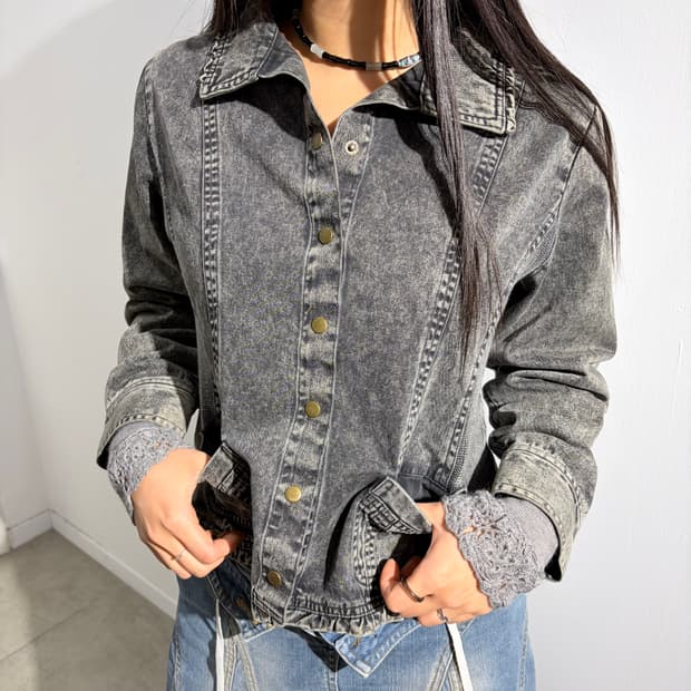 흑청 y2k 데님 자켓