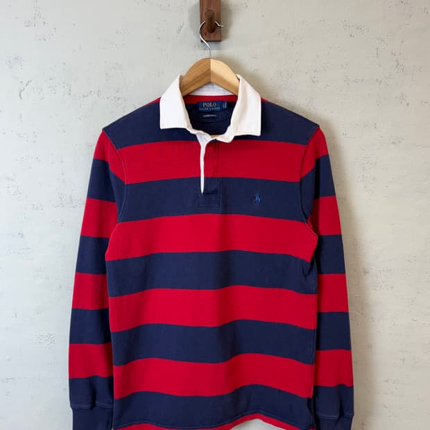 폴로랄프로렌 스트라이프 럭비티