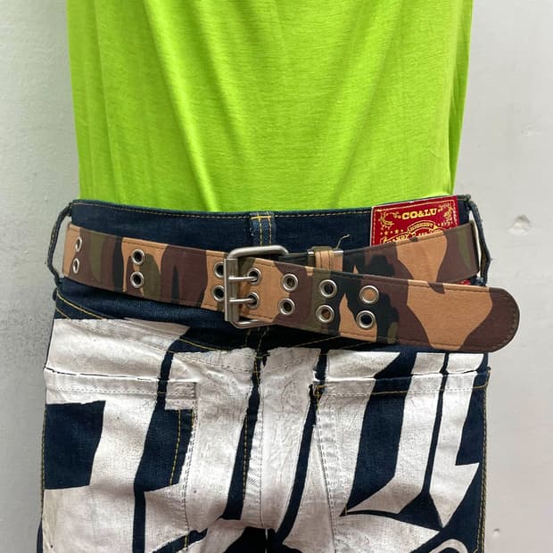 Camo Print Basic Belt