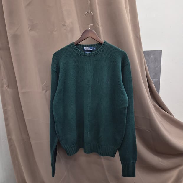 폴로 랄프로렌 그린 니트 스웨터 L