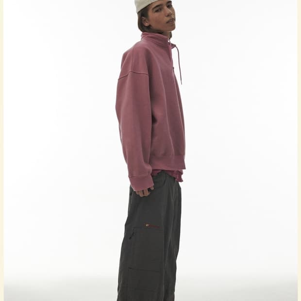 테켓 하프집업 핑크 m