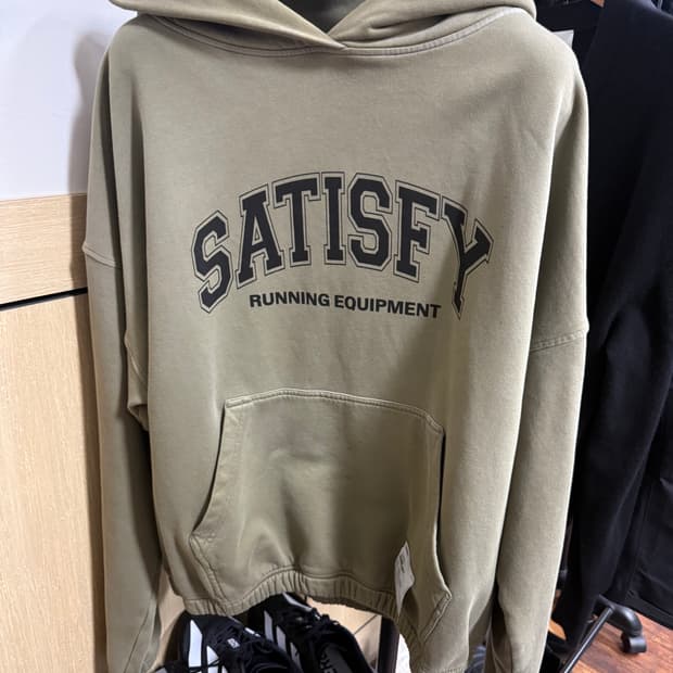 [L]새티스파이 소프트쉘 후드 카키