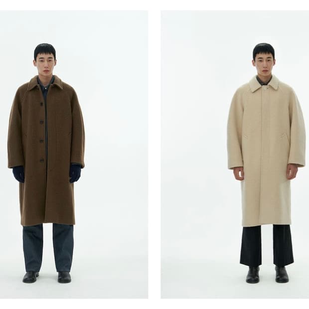 아모멘토 22FW 알파카 코트 (브라운) _M size