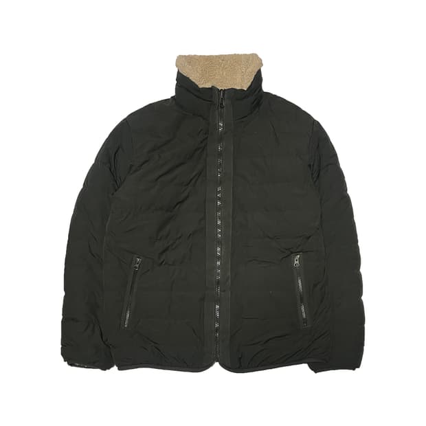 코오롱 구스다운 리버서블 패딩 플리스 점퍼