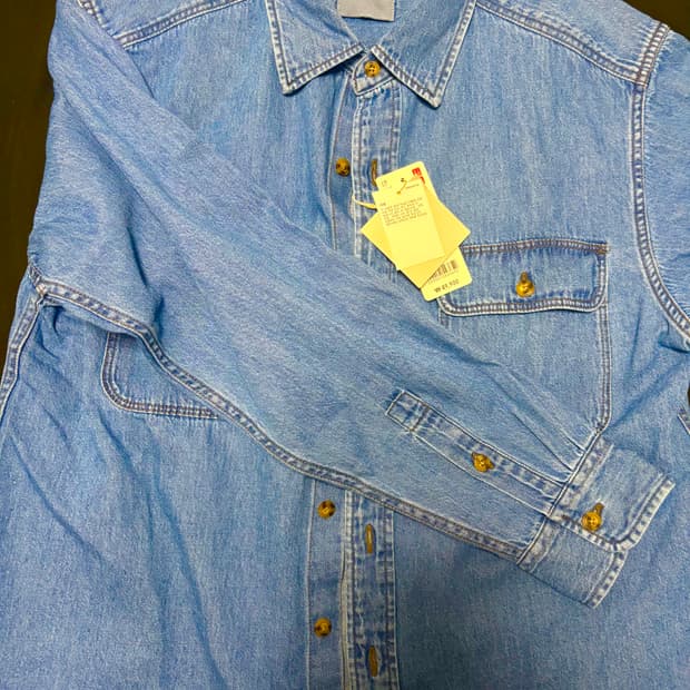 유니클로 x jw앤더슨 데님셔츠 L