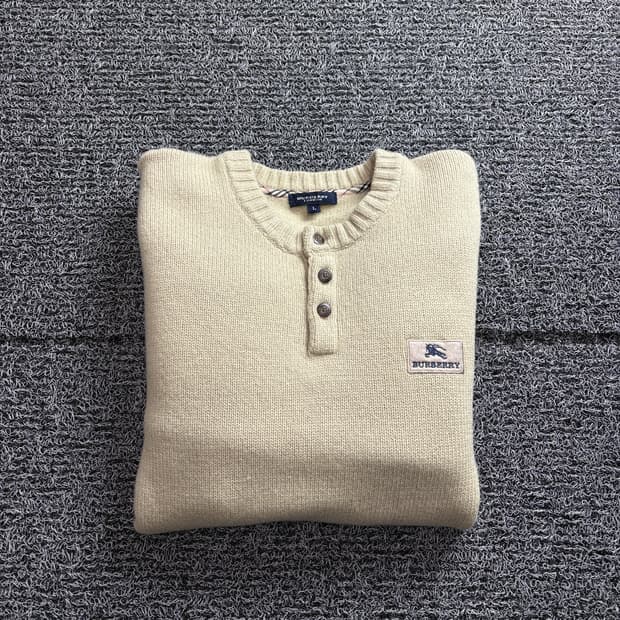 버버리 아카이브 헨리넥 니트 스웨터 2990