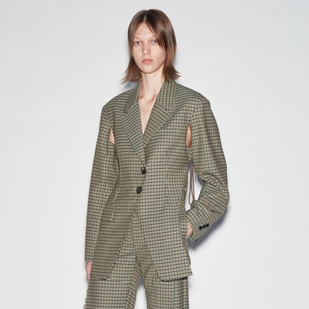 앤더슨벨포우먼 컷아웃 블레이저자켓 xs