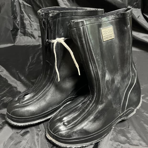 COSMOPED OG 독일군 레인부츠 오버부츠 버니 부츠 칸예웨스트 