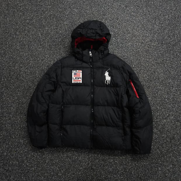 폴로 랄프로렌 빅포니 팀 USA 다운 푸퍼 패딩 (L)