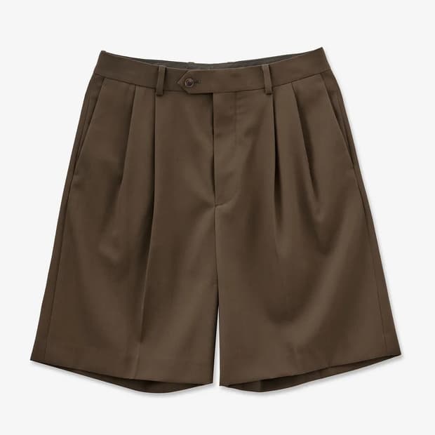 23SS 오라리 워시드 핀스 트윌 벨티드 팬츠 (브라운)