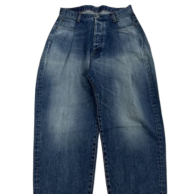 (28) 오디너리핏츠 중청 와이드 앵클 데님 팬츠
