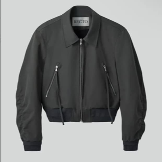 렉토 Zipper Details Structured Tim Bomb