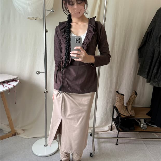 Melmo Frill Wrap Blouse
