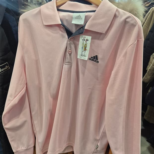 아디다스 핑크 폴로티