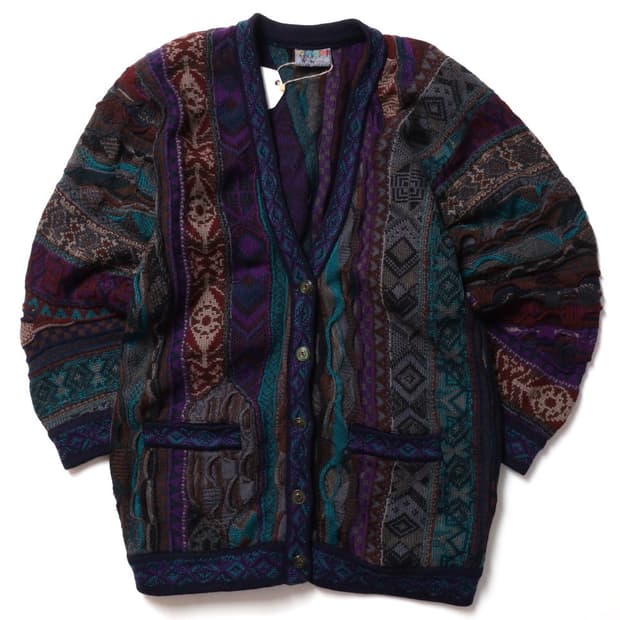 쿠지 Coogi Cable Knit Cardigan  