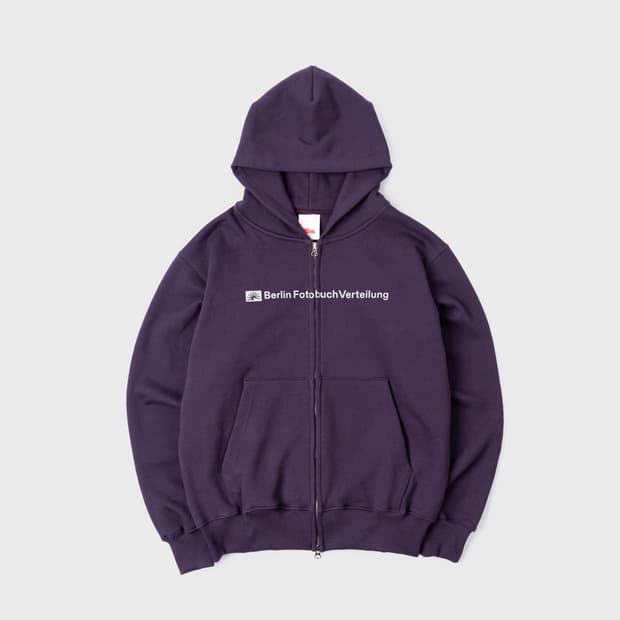 BFV CENTER LOGO ZIP HOODIE (PURPLE) S
