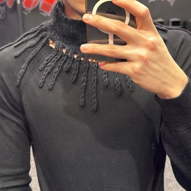 장 폴 고티에 디테일 니트