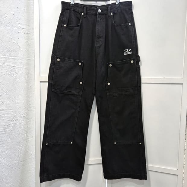 트래블 카펜더 블랙 데님 팬츠 남성 L