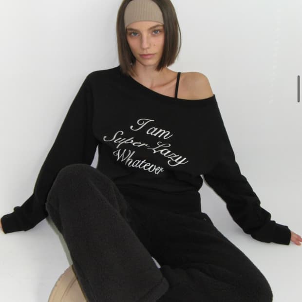 레이지지 기모 스웻셔츠