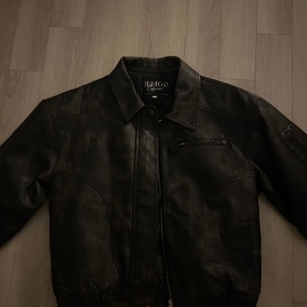 일리고 레더 봄버자켓