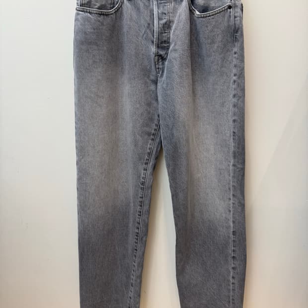 BEAMS x LEVI'S 501XX 슈퍼 와이드 데님 팬츠 워시드 블랙