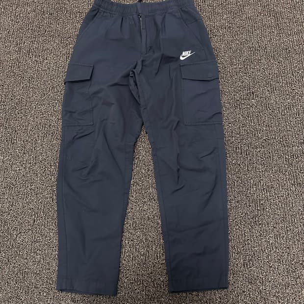 NIKE 나이키 나일론 포켓 카고 바지 블랙 M