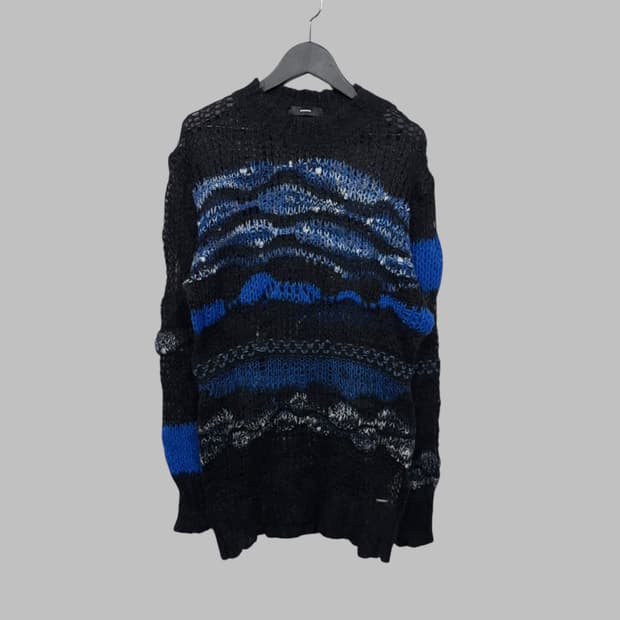 DIESEL wave knit blue 