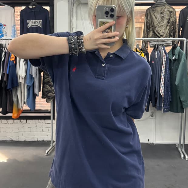 폴로 랄프로렌 레드 포니 PK 티셔츠