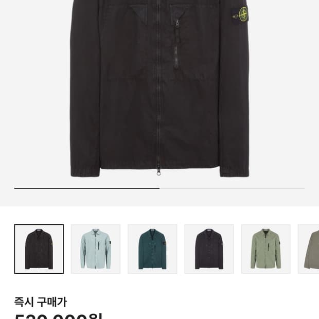 스톤아일랜드 올드트리트먼트 오버셔츠 자켓