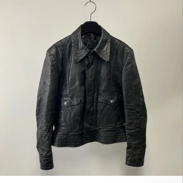 빈티지 램스킨 레더 자켓 38사이즈