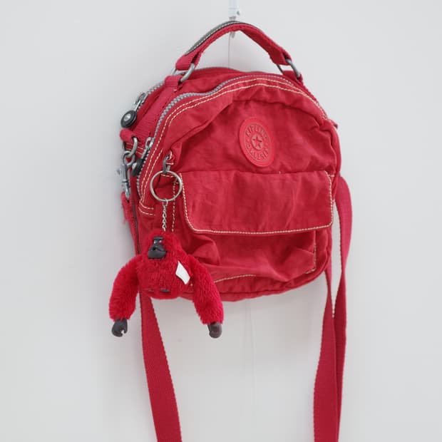 Kipling red cross bag