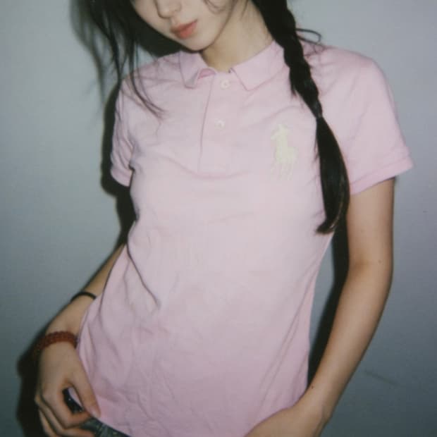 폴로 랄프로렌 핑크 빅포니 폴로셔츠