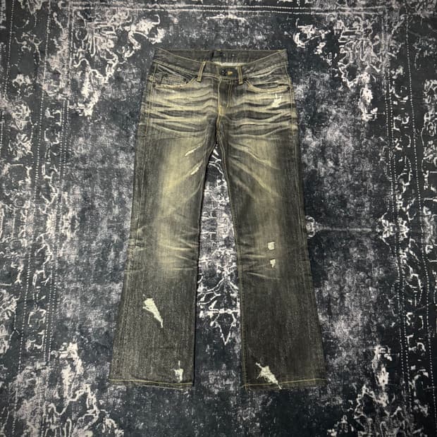 Midas Black denim washed jeans