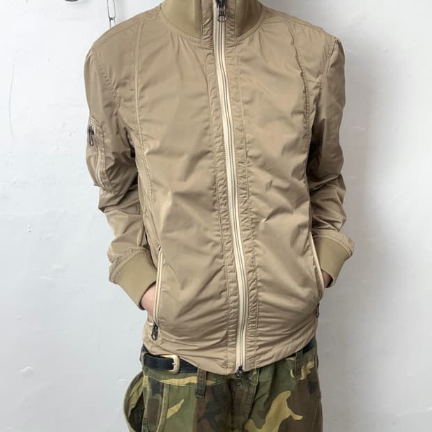 Armani Jeans Slim Fit Nylon Bomber Jacke