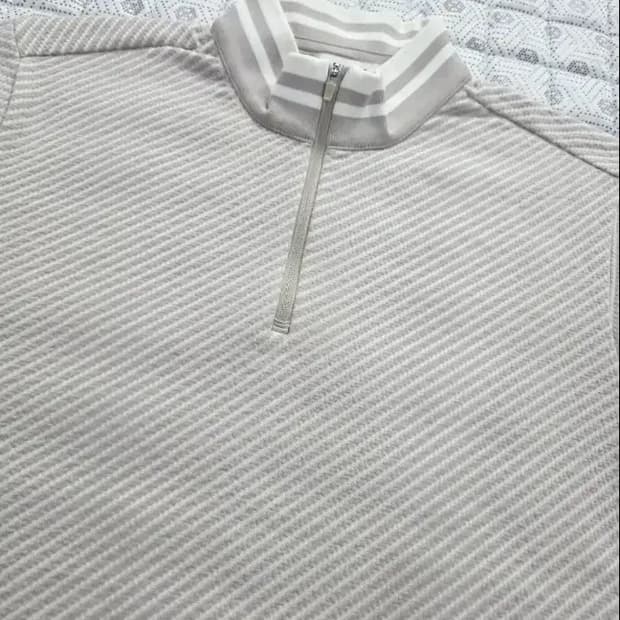 빈폴 남성 헤링본 반집업 티셔츠 95