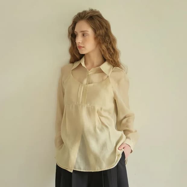 아우로 쉬어 뷔스티에 세트 sheer bustier